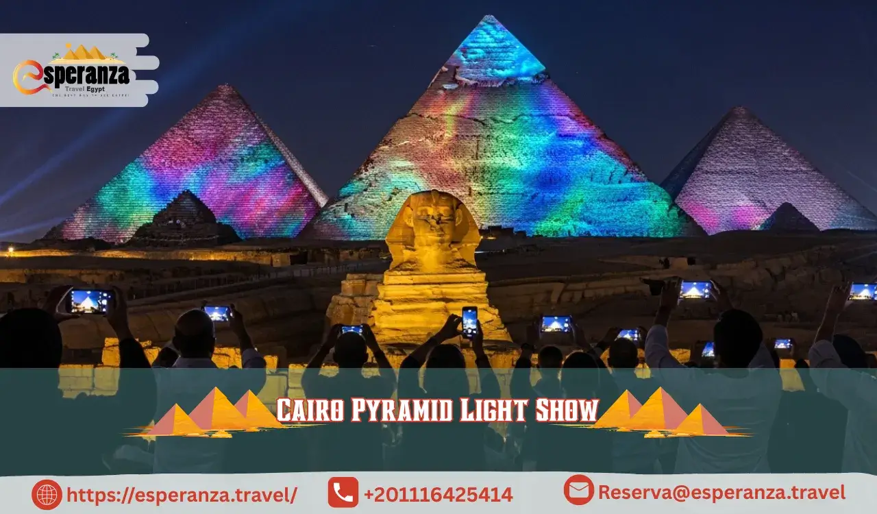 cairo pyramid light show